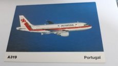 Airline Airbus issue postcard - TAP Air Portugal Airbus A319
