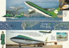 Airline issue postcard - Aer Lingus - The 80s