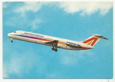 Airline issue postcard - Aermediterranea Italy DC-9-30