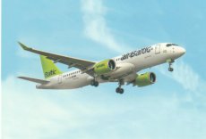 Airline issue postcard - Air Baltic Bombardier CS3 Airline issue postcard - Air Baltic Bombardier CS300 / Airbus A220