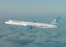 Airline issue postcard - Air Finland Boeing 757
