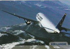 Airline issue postcard - Air Luxor Airbus A330