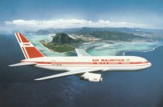 Airline issue postcard - Air Mauritius Boeing 767