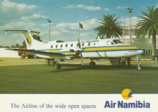 Airline issue postcard - Air Namibia Beech 1900