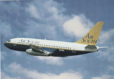 Airline issue postcard - Air South Boeing 737-200 Airline issue postcard - Air South Boeing 737-200