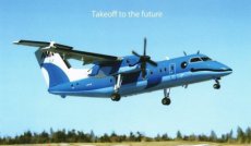 Airline issue postcard - Amakusa Airlines Dash 8-103