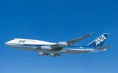 Airline issue postcard - ANA All Nippon Airways Boeing 747-481