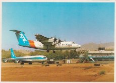 Airline issue postcard - Arkia Israeli Airlines Da Airline issue postcard - Arkia Israeli Airlines Dash DHC-7