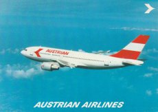 Airline issue postcard - Austrian Airlines Airbus A310-300