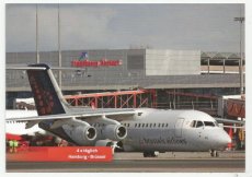 Airline issue postcard - Brussels Airlines Avro RJ-100