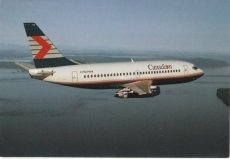 Airline issue postcard - Canadian Airlines Boeing 737-200