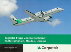 Airline issue postcard - Carpatair Saab 2000