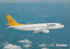 Airline issue postcard - Condor Boeing 737-300