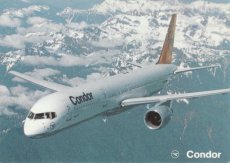 Airline issue postcard - Condor Boeing 757-200