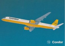 Airline issue postcard - Condor Boeing 757-300