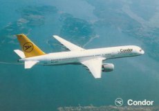 Airline issue postcard - Condor Boeing 757