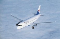 Airline issue postcard - Croatia Airlines Airbus A319