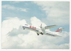 Airline issue postcard - CSA Czech Airlines ATR-72 Airline issue postcard - CSA Czech Airlines ATR-72