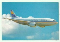 Airline issue postcard - Cyprus Airways Airbus A310 - 50 Years 1947 - 1997