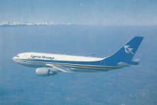 Airline issue postcard - Cyprus Airways Airbus A310 old cs