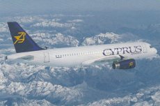 Airline issue postcard - Cyprus Airways Airbus A320