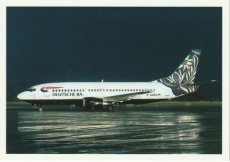 Airline issue postcard - Deutsche BA Boeing 737-300 D-ADBG