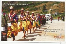 Airline issue postcard - Drukair Royal Bhutan Airlines ATR-42