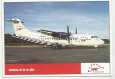 Airline issue postcard - EAE European Air Express ATR-42