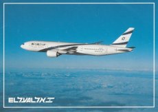 Airline issue postcard - El Al Israel Airlines Boeing 777-200