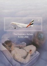 Airline issue postcard - Emirates Airbus A330-200