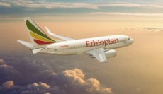 Airline issue postcard - Ethiopian Airlines B737 Airline issue postcard - Ethiopian Airlines Boeing 737-700