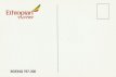 Airline issue postcard - Ethiopian Airlines B767-3 Airline issue postcard - Ethiopian Airlines Boeing 767-300