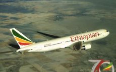 Airline issue postcard - Ethiopian Airlines Boeing 767-300ER