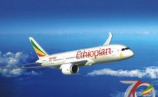 Airline issue postcard - Ethiopian Airlines Boeing 787-8