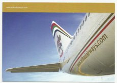 Airline issue postcard - Etihad Airways Airbus A330