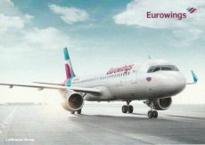 Airline issue postcard - Eurowings Airbus A320 Airline issue postcard - Eurowings Airbus A320