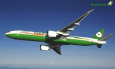 Airline issue postcard - Eva Air Boeing 777-300ER