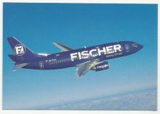 Airline issue postcard - Fischer Air Boeing 737 Airline issue postcard - Fischer Air Boeing 737-300