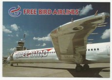 Airline issue postcard - Free Bird Airlines MD-83