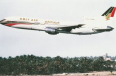 Airline issue postcard - Gulf Air Lockheed L-1011 Tristar