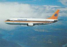 Airline issue postcard - Hapag Lloyd Boeing 737-400