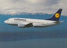 Airline issue postcard - Lufthansa Boeing 737-500