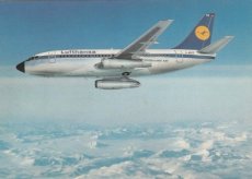 Airline issue postcard - Lufthansa Boeing 737