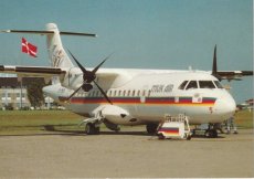 Airline issue postcard - Muk Air ATR 42-300