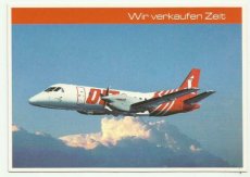 Airline issue postcard - OLT Saab 340 - Wir verkau Airline issue postcard - OLT Saab 340 - Wir verkaufen Zeit