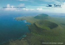 Airline issue postcard - TAME Ecuador - Galapagos Islands advertisement