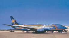 Airline issue postcard - TAP Air Portugal Boeing 737-300 Algarve cs