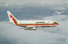 Airline issue postcard - TAP Air Portugal Boeing 737-200