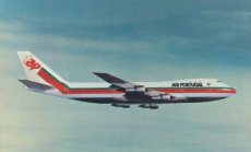 Airline issue postcard - TAP Air Portugal Boeing 747