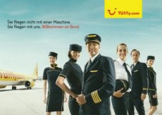 Airline issue postcard - TUIfly Boeing 737 - Stewardess Crew